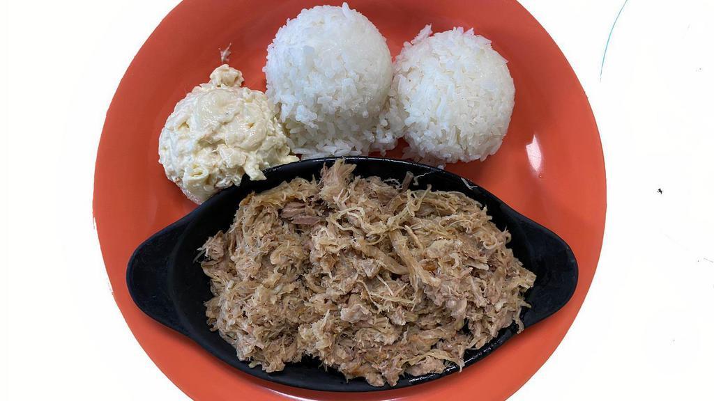 Kalua Pig · Kalua Pig, Salad & Rice
