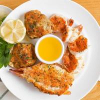 Broiled Combo · Dressed oreganata style (lemon, butter, seasoned breadcrumbs) and broiled, served with lemon...