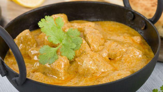 Chicken Korma · Light curry flavoring with coconut milk, cilantro, and coconut with Indian spices.