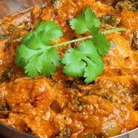 Aloo Baingan · Healthy eggplant and potatoes cooked with garlic and onions.