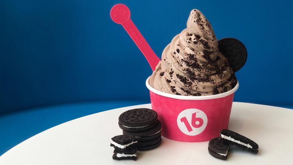 Cookies & Cream Frozen Yogurt · The name says it all—a dessert lover's dream!