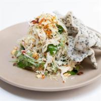 Goi Ga / Chicken & Cabbage Salad · Poached chicken, rau ram, shredded cabbage, pickled papaya, sliced onions, fried shallots, p...