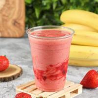  (Smoothie) Strawberry & Banana  · Strawberry, banana, and pineapple juice