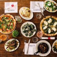 Dinner For Four · Special Custom Dinner for 4! Includes Antipasti, 2 Salads, 4 Pizzas, and 2 Desserts.
