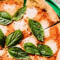 Margherita Pizza · tomato, mozzarella, basil