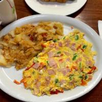 Western Omelet · ham, peppers, nions