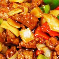 Pepper Steak With Onion (Qt) · With rice.