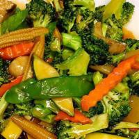 Vegetable Chop Suey · With rice.
