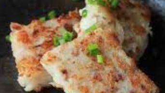 Turnip Cake With Egg And Scallions · 