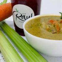 Vegan Pea Soup · Peas, Potatoes, Celery, Carrots, Onions