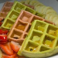 Belgian Waffle - Matcha (Vegan) · Matcha Waffles