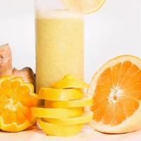 Cellulite Buster Juice · Grapefruit, orange, lemon, and ginger root.