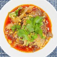 Husband And Wife Special. · Sliced beef and tripe seasoned with chili-peanut sauce. Served spicy.
