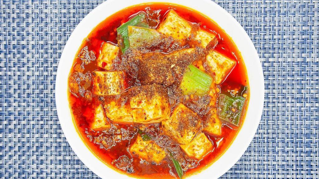 Ma Po Tofu. · Traditional take on this very popular dish, with minced beef
