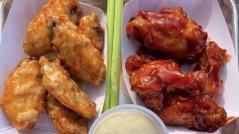 6 Piece Chicken Wings · Buffalo, bbq, teriyaki or plain.