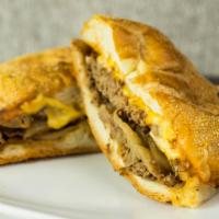 The Pesci · Hot grilled roast beef with melted American cheese, sauteed onions and creamy Russian dressi...