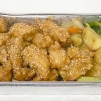 Sesame Chicken · Deep fried with sesame and peanut sauce.