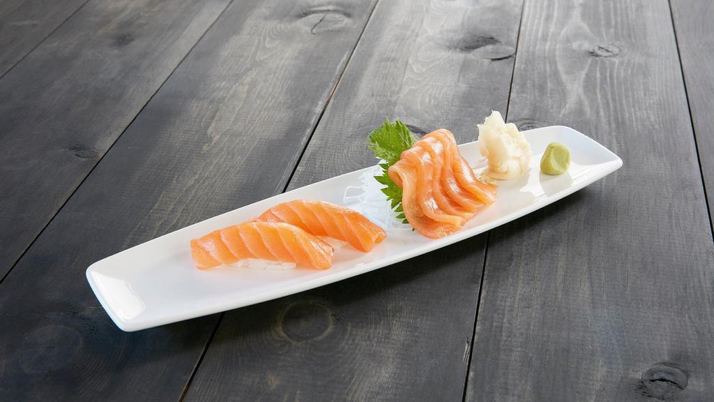 Salmon (Sashimi) · 5 pc. Sashimi served traditionally.