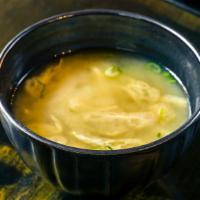 Mushroom Miso Soup · Nameko mushroom and fried tofu
