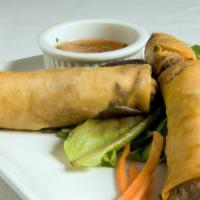 Vegetable Spring Rolls · sweet and sour dipping.