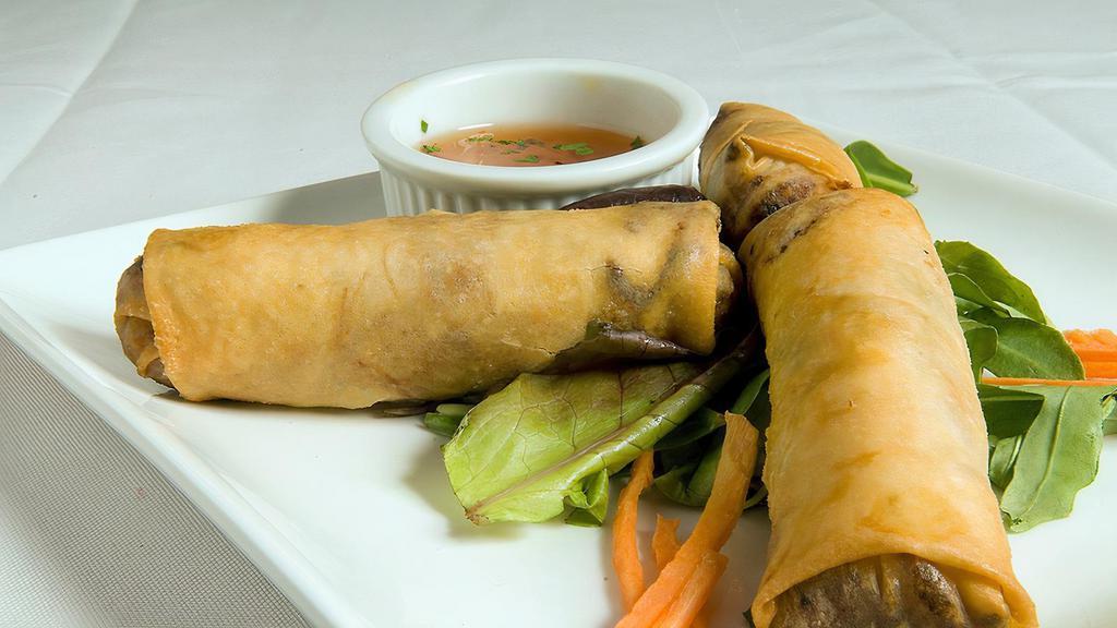 Vegetable Spring Rolls · sweet and sour dipping.