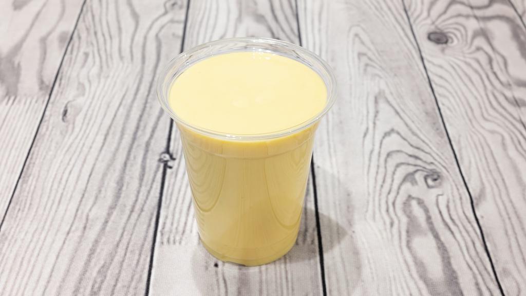 Mango Lassi · A refreshing mango yogurt drink.