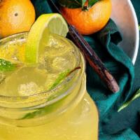 Cantarito Marlin  · orange juice ginger soda and mint