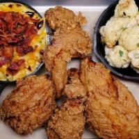 Fried Chicken · 4 pieces served with 2 sides.