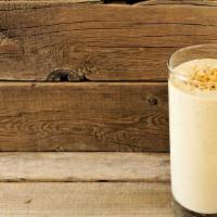 Peanut Butter Nana Smoothie · Fresh banana with 1 scoop of peanut butter and almond milk.