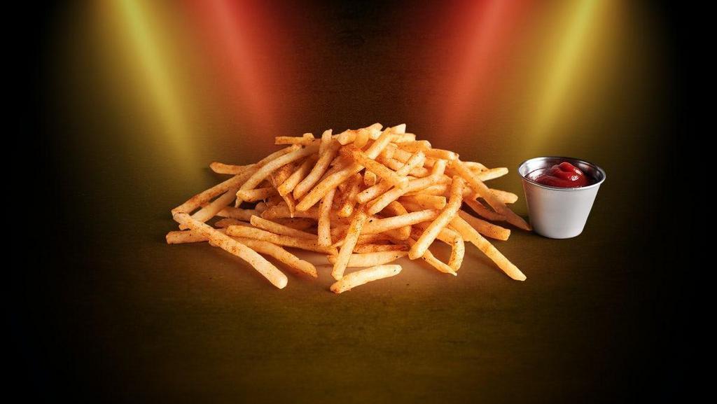 Figure-Four Fries · Golden-fried, shoestring French fries