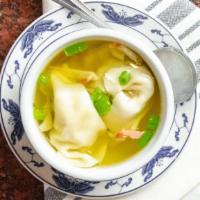Wonton Soup · Served with noodle.