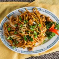 Chicken Chow Mein · Served with white rice or brown rice.