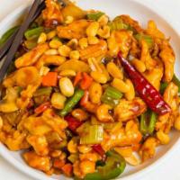 Kung Pao Chicken    · With white rice.