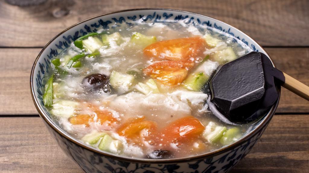 Hot & Sour Boneless Fish Soup / 蝴蝶燕汤 · 