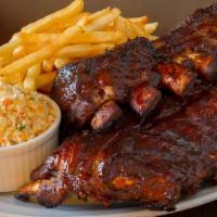Whole Baby Back Rib Combo · Slow cooked baby back rib seasoned & cooked by Jason's own' Texas style  recipe.  Whole baby...