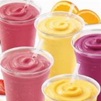 Fruit Smoothies (Medium 20Oz) · No Artificial Flavoring, No  Fruit Subs. All Fruits  with choice of milks, tea or juice (rec...