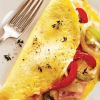 Western Omelette · Ham, sauteed onion and red and green pepper