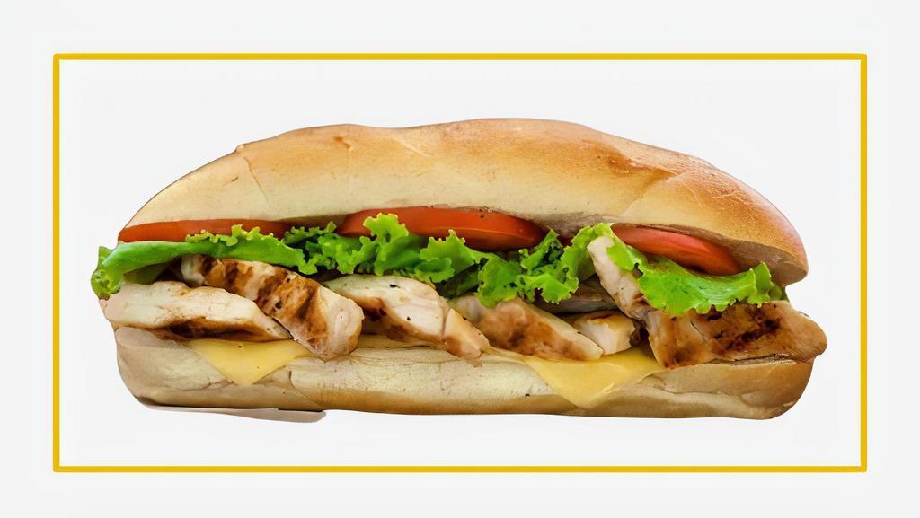 Rita'S Grilled Chicken Breast Sandwich · Grilled chicken served with your choice of bread, veggies, and condiments.