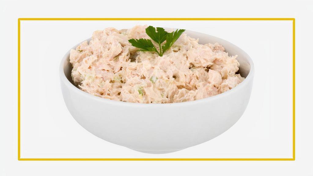 Chicken Salad (1/2 Lb) · Our premium quality chicken salad is made with all white, breast meat for the best taste and texture. The pieces of meat in the salad are moist and tender with a seasoned dressing that enhances the meat's natural flavor. Additionally, this chicken salad can be used as a side dish, sandwich or to create your twist on this classic dish.