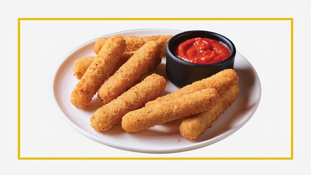 Mozzarella Sticks (4 Pieces) · A classic – made with real mozzarella cheese and served with zesty marinara dipping sauce.