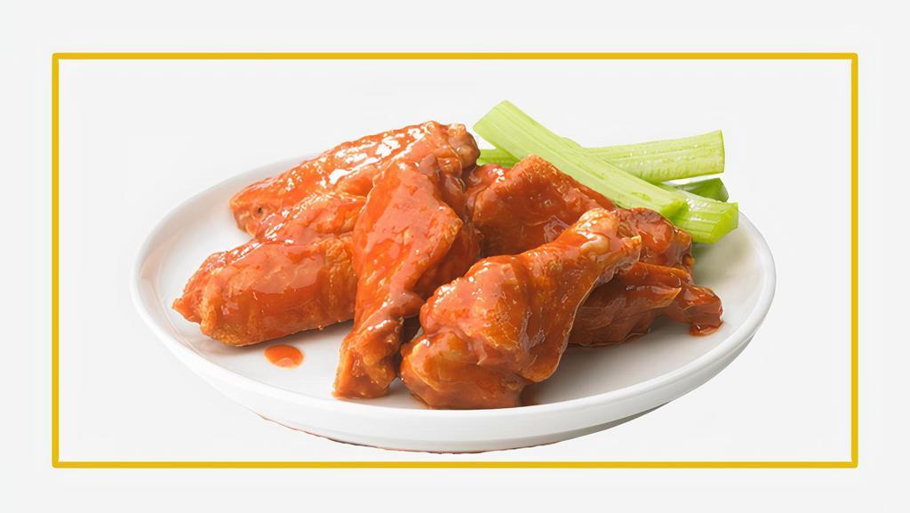 Buffalo Wings (6 Pcs)  · Pub style hot wings double-fried smothered in Buffalo sauce.
