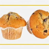Muffin · Your Choice of Corn, Blueberry or Chocolate Chip Muffin.
