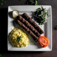 Kufta Kebab · Grilled seasoned ground meat