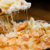 White Cheddar Mac & Cheese · Fusilli, three cheese béchamel, breadcrumbs (add truffle breadcrumbs for an additional charg...