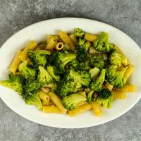 Broccoli Garlic And Oil · Linguine, spaghetti, fettucine, cappelini, and penne or rigatoni.
