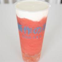 Watermelon Smoothies · Comes with konnyaku jelly, crystal jelly, cheese foam/gelato float
