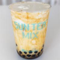 Brown Sugar Boba Milk · Comes with Boba and Cheese Foam