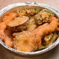 Tempura. · shrimp (2pcs) and assorted vegi, deep fried