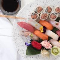 Large Combo · Chef’s selection of 12 pieces of nigiri plus 1 uramaki