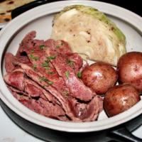 Corned Beef & Cabbage · White potatoes, Irish soda bread